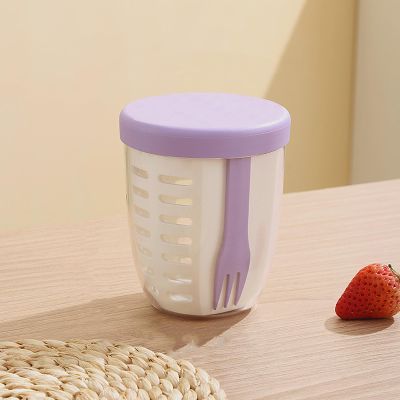 APENXIAOY Water cups, simple sealed fruit cups with forks