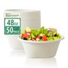 Homestockplus 48 Oz Bowls Disposable - Heavy Duty Compostable Paper Bowls, Microwave Safe Large Bowls, Ideal for Restaurant Catering, Salads, Buffets & Eco-Friendly Use - 50 Pack [White] view 1