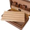 WANGHAI2024M Cigar Storage Box Cedar Wood Cigar Humidor Box Gift for Boy Friend Father PU Leather Cigar Case Storage Humidifier 4 Cigars Box Humidor Cigar Humidor view 3