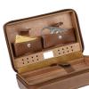 WANGHAI2024M Cigar Storage Box Cedar Wood Cigar Humidor Box Gift for Boy Friend Father PU Leather Cigar Case Storage Humidifier 4 Cigars Box Humidor Cigar Humidor view 4