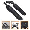 EUVAROMEX 1set Bicycle Bike Mud Guard Front Mud Guard Bike for Adult Mountain Bike Accessories Mountain Bike Parts Bike Mud Flap Bicycle Mud Guard Wheel Rear Mud Guards Plastic Black 2pcs/1303 view 2