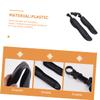 EUVAROMEX 1set Bicycle Bike Mud Guard Front Mud Guard Bike for Adult Mountain Bike Accessories Mountain Bike Parts Bike Mud Flap Bicycle Mud Guard Wheel Rear Mud Guards Plastic Black 2pcs/1303 view 3