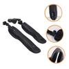 EUVAROMEX 1set Bicycle Bike Mud Guard Front Mud Guard Bike for Adult Mountain Bike Accessories Mountain Bike Parts Bike Mud Flap Bicycle Mud Guard Wheel Rear Mud Guards Plastic Black 2pcs/1303 view 4