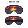 Kilauea Volcano Print Sleep Mask for Women and Men Comfortable Eye Mask for Travel Nap Night Sleeping view 2