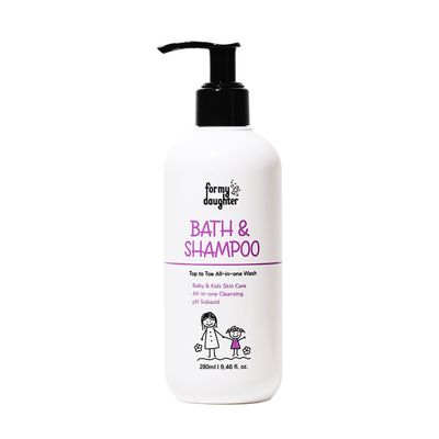 for my daughter 2-in-1 Baby Bath Wash & Hair Shampoo Gentle 2-in-1 Cleanser Safe, Natural, and Effective Care for Delicate Baby Skin & Hair (280ml / 9.46oz)