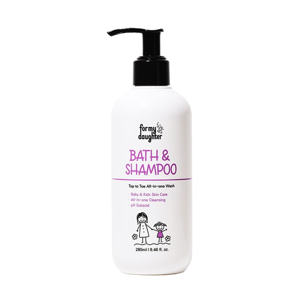 for my daughter 2-in-1 Baby Bath Wash & Hair Shampoo Gentle 2-in-1 Cleanser Safe, Natural, and Effective Care for Delicate Baby Skin & Hair (280ml / 9.46oz)