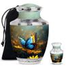 Butterfly Urn for Ashes, Cremains Ash Containers, Keepsake Urn for Human Adult Remains, Best Memorial & Thoughtful Gift for Men & Women, Combo (1Pc 10 Inch & 1Pc 3 Inch) view 1