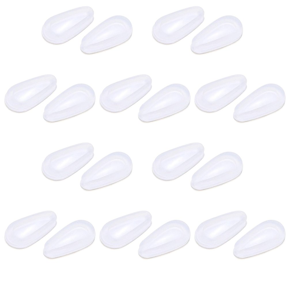 10 Pairs Soft Silicone Air Chamber Eyeglasses Nose Pads for Plastic Frame Eye Glasses Nose Pads Non Slip Glasses Nose Grips