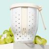 LoopTime 25 Oz Travel Fruit Cups for Car,Fruit Salad Storage Cup with Fork and Lids,Leakproof Reusable Snack Containers,Airtight Food Storage Containers,Reusable for Travel,Party,Office (White) view 1