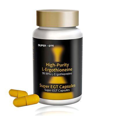 SUPER-SYN L-Ergothioneine 50mg of Ultra-Pure, Antioxidant Dietary Supplement, Cellular Health, Cognitive Health, Longevity, Gluten-Free, Vegetarian, Non-GMO