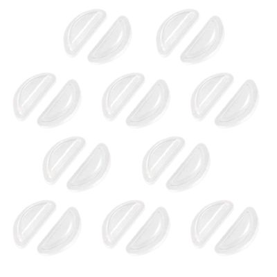 10 Pairs Soft Silicone Air Chamber Eyeglasses Nose Pads for Plastic Frame Eye Glasses Nose Pads Non Slip Glasses Nose Grips
