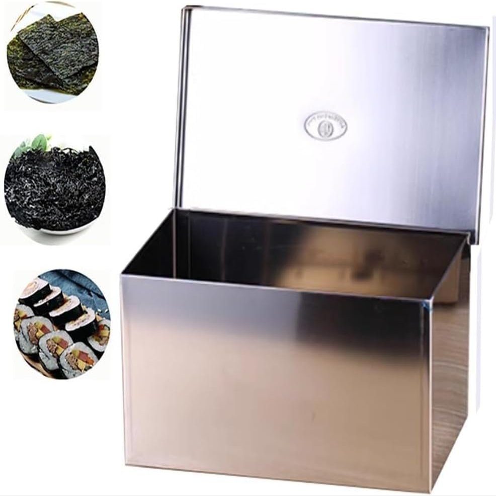 GYDUHYE Heating Seaweed Makes It Crispy,Stainless Steel Seaweed Oven, with Drying Function, Adjustable Temperature, with 3 Heating Bulbs, for Sushi Restaurants(Small)(Size:Big)