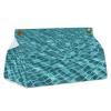 Swimming Pool Water Tissue Box Cover Rectangle Modern PU Leather Tissue Holder Farmhouse Napkin Holders Decorative Tissues Box Holder for Bathroom Kitchen Office Bedroom Dresser view 1