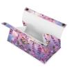 Lavender with Butterflies Tissue Box Cover Rectangle Modern PU Leather Tissue Holder Farmhouse Napkin Holders Decorative Tissues Box Holder for Bathroom Kitchen Office Bedroom Dresser view 2