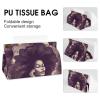 African Hair Black Women Tissue Box Cover Rectangle Modern PU Leather Tissue Holder Farmhouse Napkin Holders Decorative Tissues Box Holder for Bathroom Kitchen Office Bedroom Dresser view 4