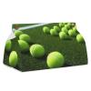 Tennis Balls Tissue Box Cover Rectangle Modern PU Leather Tissue Holder Farmhouse Napkin Holders Decorative Tissues Box Holder for Bathroom Kitchen Office Bedroom Dresser view 1
