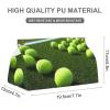 Tennis Balls Tissue Box Cover Rectangle Modern PU Leather Tissue Holder Farmhouse Napkin Holders Decorative Tissues Box Holder for Bathroom Kitchen Office Bedroom Dresser view 3