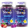 Kids Sleep Gummies, NO Melatonin Sleep Aid Gummies w/ Magnesium Glycinate, Magnesium Malate, L-Theanine, Lavender, B6, Zinc, D3K2 for Restful Sleep, Relax Brain & Muscle, Immune Support, Non-GMO 2Pack view 1