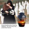 American Flag Sunset Cremation Urn for Human Ashes Adult Male, Funeral Urn for Burial, Urns for Ashes Adults, Large Adult Female Size 10 inch & 3 inch Pack of 2 view 3