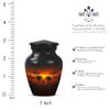 Elephant Sunset Keepsake Urns, for Human Ashes, Funeral Urn for Human Ashes, Mini Urns for Ashes Adult Male, Keepsake Urn for Ashes, Size 3-inch Set of 2 view 2