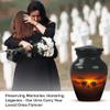 Elephant Sunset Keepsake Urns, for Human Ashes, Funeral Urn for Human Ashes, Mini Urns for Ashes Adult Male, Keepsake Urn for Ashes, Size 3-inch Set of 2 view 3