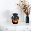 American Flag Sunset Funeral Urn for Burial, Cremation Urn for Human Ashes Adult Male, Companion Urns for Adults, Adult Female Cremains Keepsake Size 3 Inch Set of 2 view 4