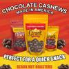 OZARK NUT ROASTERS, Chocolate Covered Cashews, Premium Chocolate Flavored Snacks, World-Class Gourmet Candied Nuts, Resealable Pack of 2 (14.0 oz) view 4