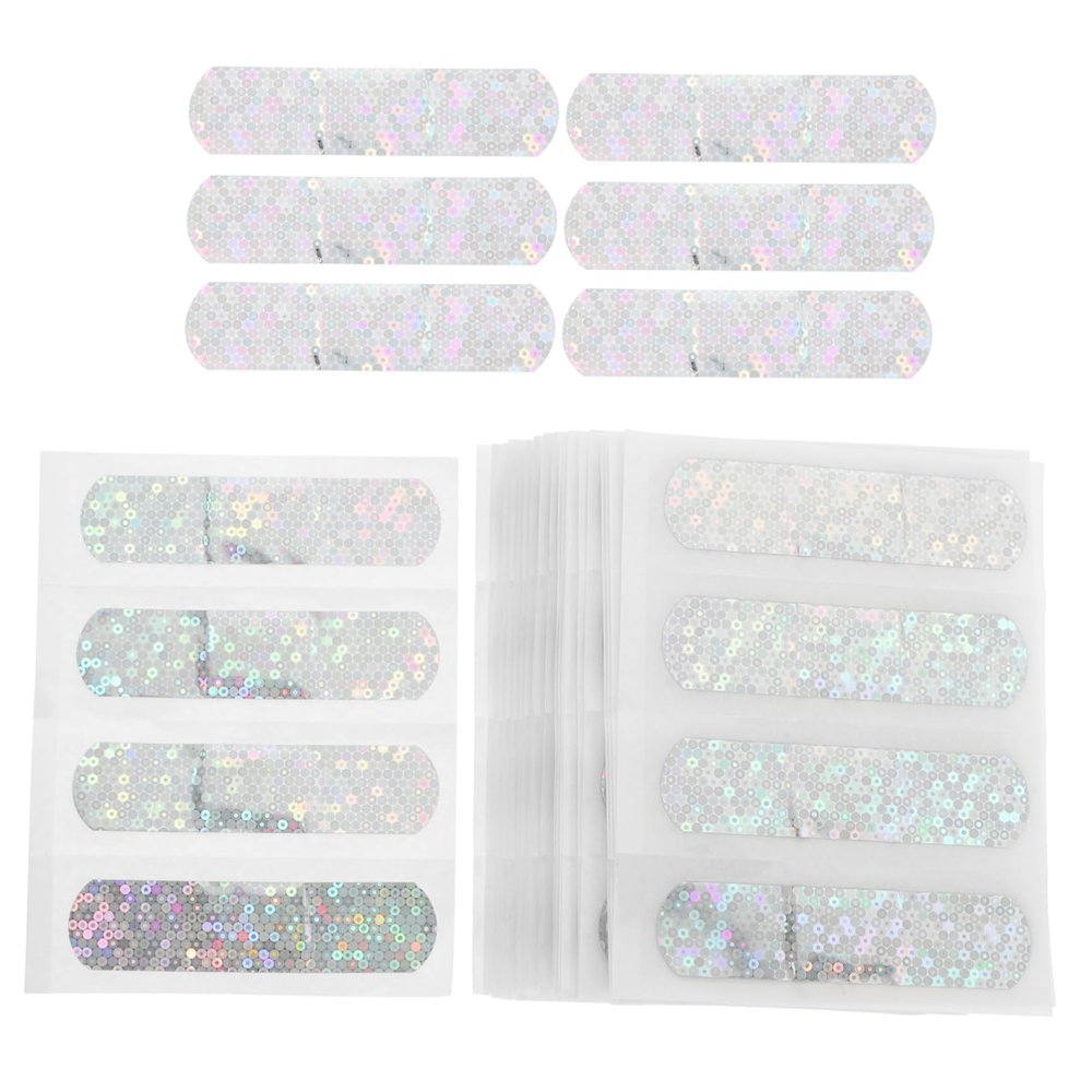 100pcs Glitter Adhesive Bandages Breathable Protectors for Home and Travel for Cuts and Abrasions and Convenient First Aid