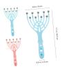 PACKOVE 2pcs Extendable Back Scratcher and Scalp Massager Fingers Claws Hair Massager Tool Japanese Spa Equipment for Head and Shoulder view 2