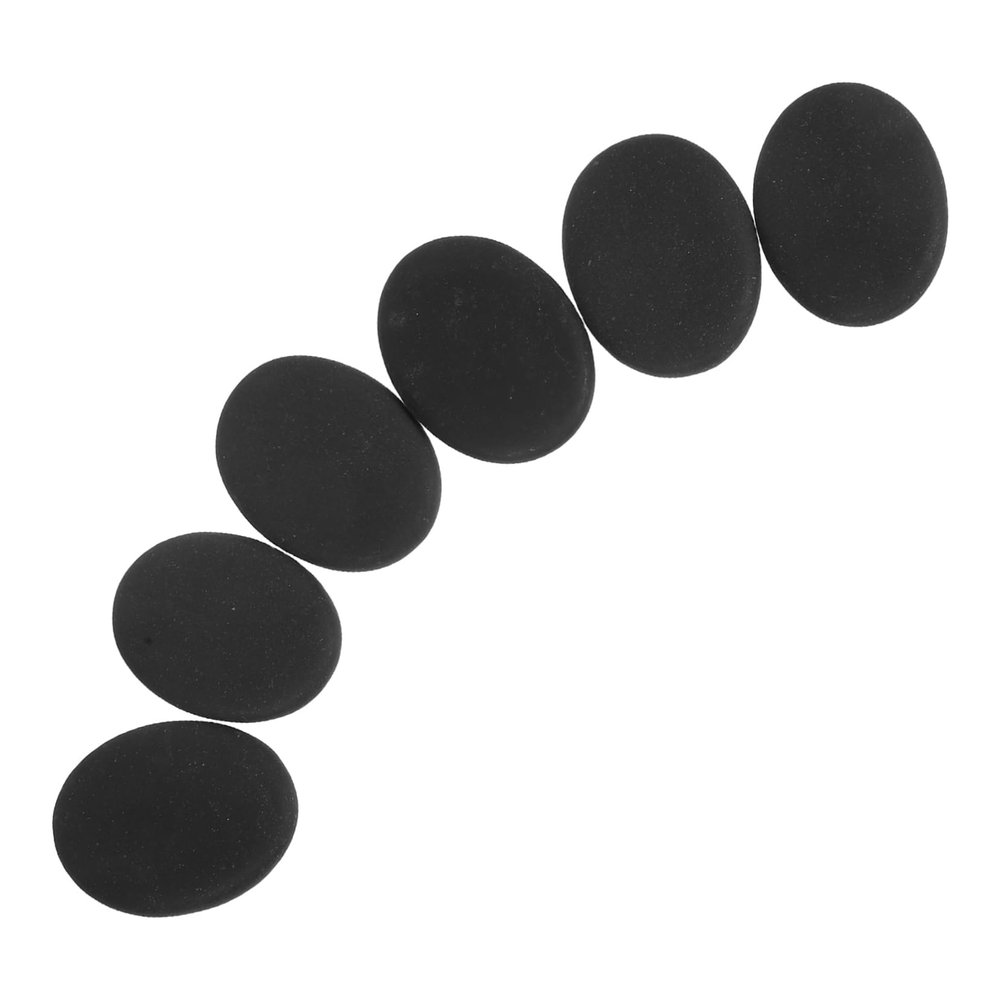 BESTYASH 6pcs Hot Stones Massage Rocks Durable Volcanic Stones for Muscle Tension Relief and Improved Blood Flow for Athletes and Home Relaxation