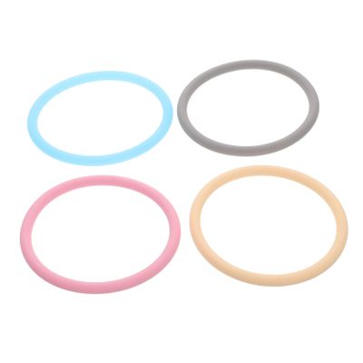Toyvian 4pcs Silicone Patella Support Straps for Basketball Running Fitness Knee Stabilizer for Men Women Youth