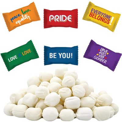 Fruidles Rainbow Pride Buttermints, Mint Candies, After Dinner Mints, Butter Mint Candy, Fat-Free, Individually Wrapped (110 Pieces)