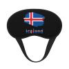 Funny Text Iceland Flag Sleep Mask for Men Women Soft Skin-Friendly Eye Cover Airplane Travel Essentials Night Sleeping view 1