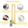 Grab Rails,Bathroom Safety Grab Bar, Wall Mount Anti Slip Shower Grip Handle, Stainless Steel Toilet Handrail, Bathtub Handrail for Elderly Seniors, D view 4