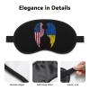 America Flag Wing Ukraine Flag Sleep Mask for Men Women Soft Skin-Friendly Eye Cover Airplane Travel Essentials Night Sleeping view 3