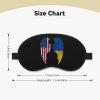 America Flag Wing Ukraine Flag Sleep Mask for Men Women Soft Skin-Friendly Eye Cover Airplane Travel Essentials Night Sleeping view 4