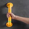 Shower Handles, Handrails Grab Bar Balance Assist Bar Grip with Sturdy Base Support Handrail for Bathroom and Bathtub Wall Mount-Slip Grip,Yellow-58Cm view 3