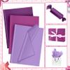 30 Sheets Purple Tissue Paper for Packaging Gift Bags Decoration, Gift Wrap Tissue Paper Bulk Sheets for Weddings Birthday DIY Project Birthday Wedding Halloween Christmas Gift Wrapping Crafts Decor view 3