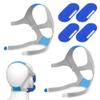 2 Packs CPAP Headgear Compatible with Airfit &Airtouch N20, Headgear with Magnetic Clips for Airfit N20, Including 2PCS Headgears&4PCS Clips&4 PCS Strap Covers,Great Value CPAP Supplies by Medihealer. view 1