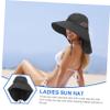 EUVAROMEX Outdoor Sun Hat Sun Protection Hat Tennis Hats Visor Hat Summer Hats Sun Hats Fishing Trucker Cap Surf Hat with Net Golf Sun Hat Baseball Cap Tan Sunscreen Hat Caps Polyester Black/1167 view 3