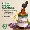100% Pure Clary Sage Oil - 1.02 Fl Oz Clary Sage Essential Oil for Hair, Skin, Diffuser, Aromatherapy & DIY Soap Making Scent view 3