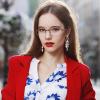 DXYXYO 2 Pack Folding Reading Glasses for Women Men, Half Rimless Small Pocket Metal Readers Blue Light Blocking, 2.75 Red+Purple view 3