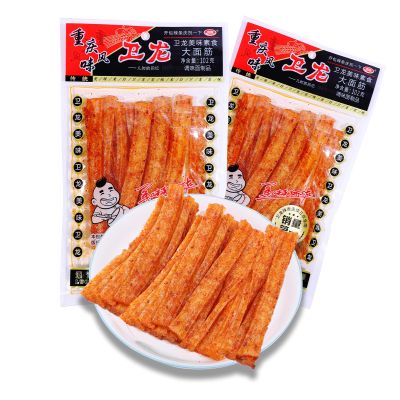 2 Packs Latiao Spicy Strip, Chinese Special Spicy Snacks, Classic Casual Snacks, Stick Shaped 102g / 3.59oz per Pack