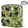 Likesing Tampon Holder for Purse, Canvas Period Bag Sanitary Napkin Storage Bag for Girls Womens, Portable Feminine Emergency Pad Period Pouch(Kitten Grass) view 1
