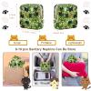 Likesing Tampon Holder for Purse, Canvas Period Bag Sanitary Napkin Storage Bag for Girls Womens, Portable Feminine Emergency Pad Period Pouch(Kitten Grass) view 2