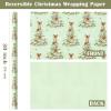 WRAPAHOLIC 30 Inch Reversible Christmas Wrapping Paper - 30 Inch x 33 Feet - Light Green Christmas Tree Wrapping Paper for Xmas Holiday, Party Celebration view 2