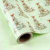 WRAPAHOLIC 30 Inch Reversible Christmas Wrapping Paper - 30 Inch x 33 Feet - Light Green Christmas Tree Wrapping Paper for Xmas Holiday, Party Celebration view 3
