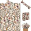 100 Sheets Wildflower Garden Floral Tissue Paper, 13.8 x 19.7 Inch Vantage Wild Flower Gift Wrapping Paper for Valentine Spring Wedding Birthday Baby Shower Supplies view 1