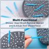 Alpinleux 15 Pcs Shower Head Cleaning Brush, Showerhead Cleaner Picks, Nylon Interdental Brush, Shower Cleaner Tiny Brushes for Cleaning Shower Head (Blue) view 3