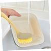 1Pc Long Handle Kitchen Pot Brush Soft Bristles Dish Cleaning Brush for Non Stick Cookware Versatile Scrub Brush for Kitchen and Bathroom Use Style view 3